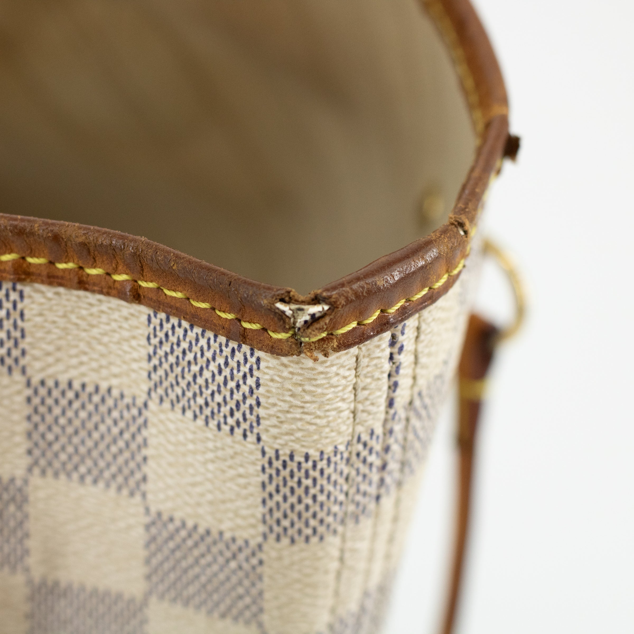 Louis Vuitton Damier Azur Neverfull MM Tote Bag 