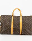 Louis Vuitton Monogram Keepall Bandouliere 50 Canvas Travel Bag