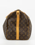 Louis Vuitton Monogram Keepall Bandouliere 50 Canvas Travel Bag