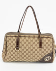 Gucci GG Canvas Britt Boston Shoulder Bag 