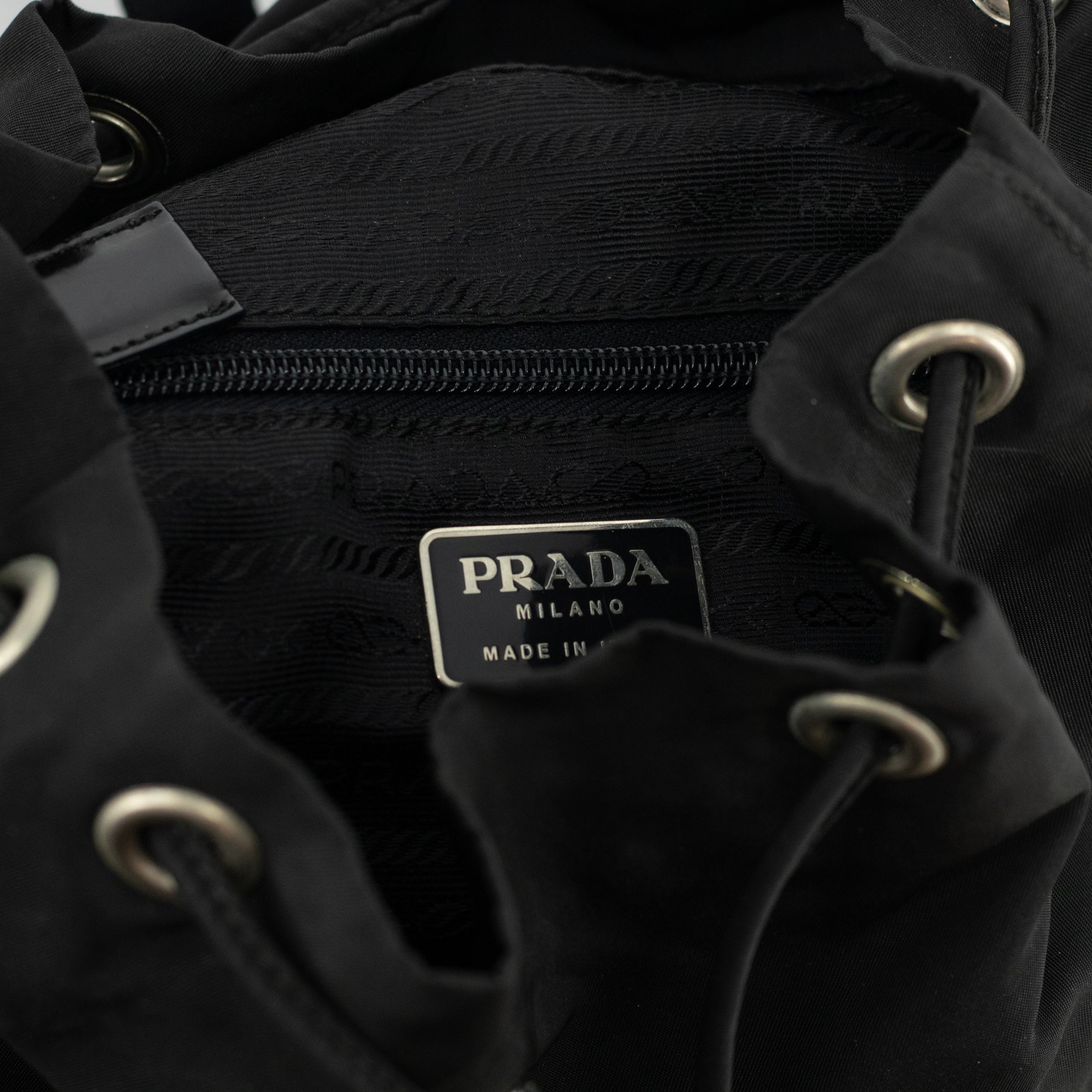 Prada Nylon Black Small Backpack 