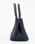 Prada Navy Canapa Logo 2Way Tote