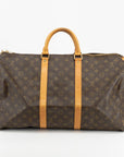 Louis Vuitton Monogram Brown Canvas Keepall 50 