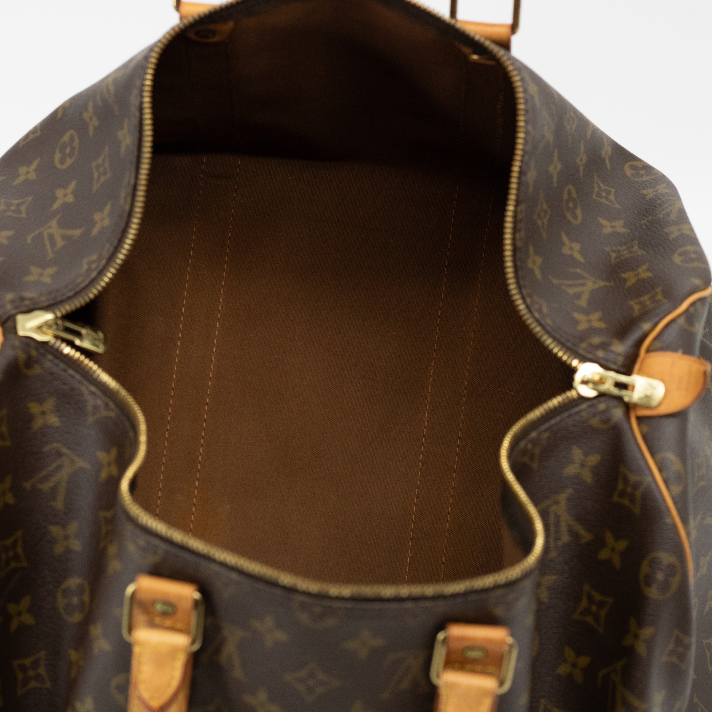 Louis Vuitton Monogram Brown Canvas Keepall 50 