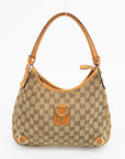 Gucci Brown GG Canvas Abbey D Ring Shoulder Bag 