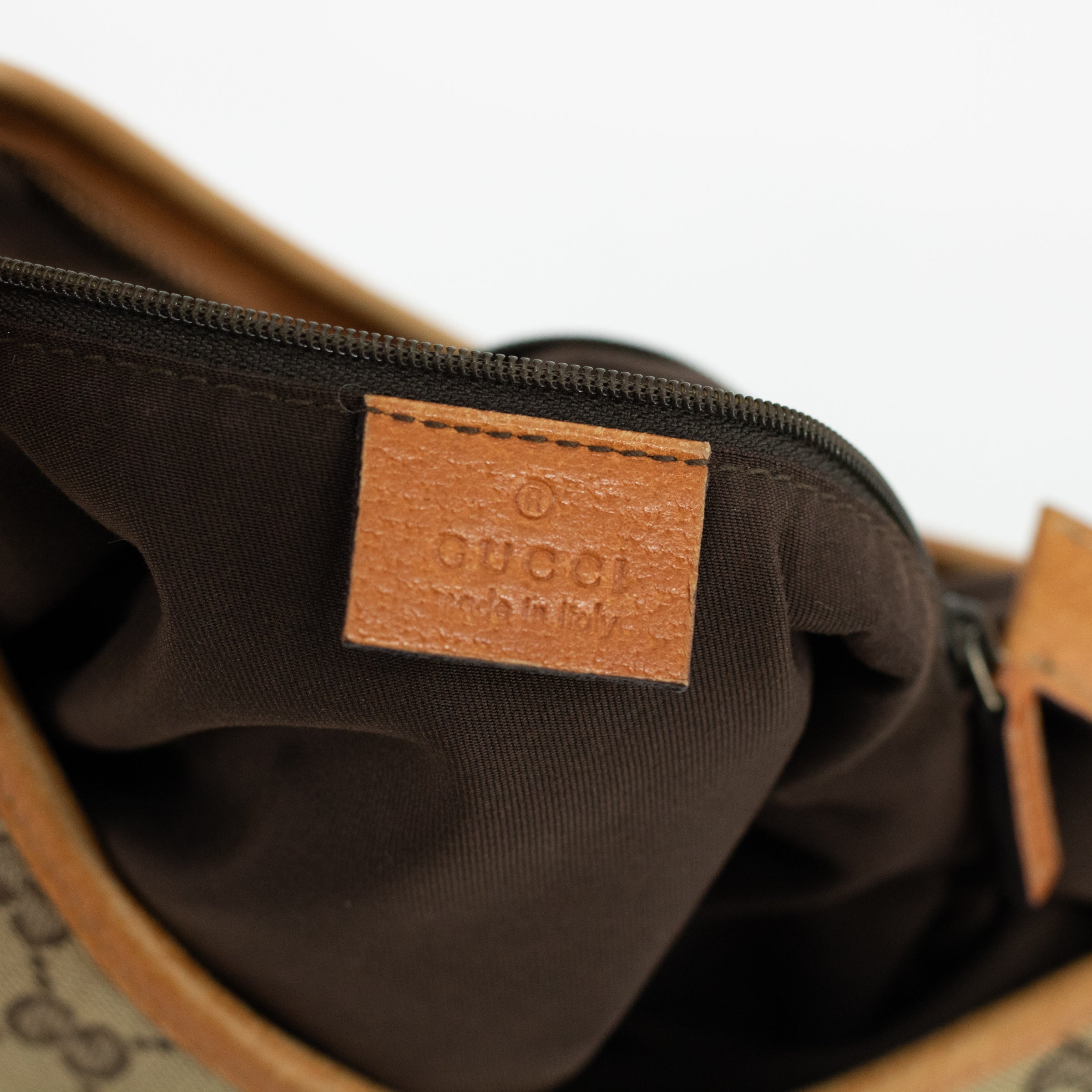 Gucci Brown GG Canvas Abbey D Ring Shoulder Bag 