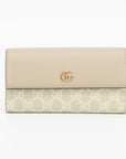 Gucci Beige GG Marmont Continental Wallet 