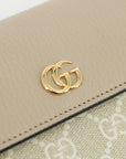 Gucci Beige GG Marmont Continental Wallet 