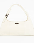 Gucci Ivory Lizard Embossed Leather Shoulder Bag 