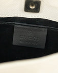 Gucci Ivory Lizard Embossed Leather Shoulder Bag 