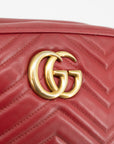 Gucci Red Marmont Shoulder Bag  