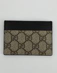 Gucci GG Canvas Supreme Beige Card Holder 