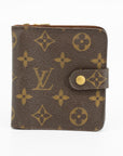 Louis Vuitton Monogram Brown Compact Wallet 