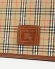 Burberry Compact Wallet in Tan Novacheck Canvas 