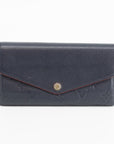 Louis Vuitton Navy Empriente Long Sarah Wallet 