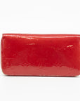 Louis Vuitton Vernis Red Zippy Wallet 