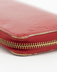 Louis Vuitton Vernis Red Zippy Wallet 