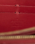 Louis Vuitton Vernis Red Zippy Wallet 