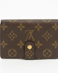 Louis Vuitton Monogram Brown Kisslock Wallet 