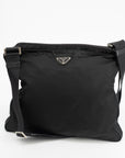 Prada Nylon Black Messenger Crossbody Bag 