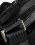 Prada Nylon Black Messenger Crossbody Bag 