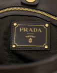 Prada Military Green Tessuto Jacquard Logo 2-Way Tote Bag 