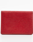 Louis Vuitton Red Epi Card Case 