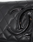 Chanel Black Cambon Line Long Zip Wallet 