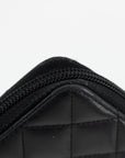 Chanel Black Cambon Line Long Zip Wallet 