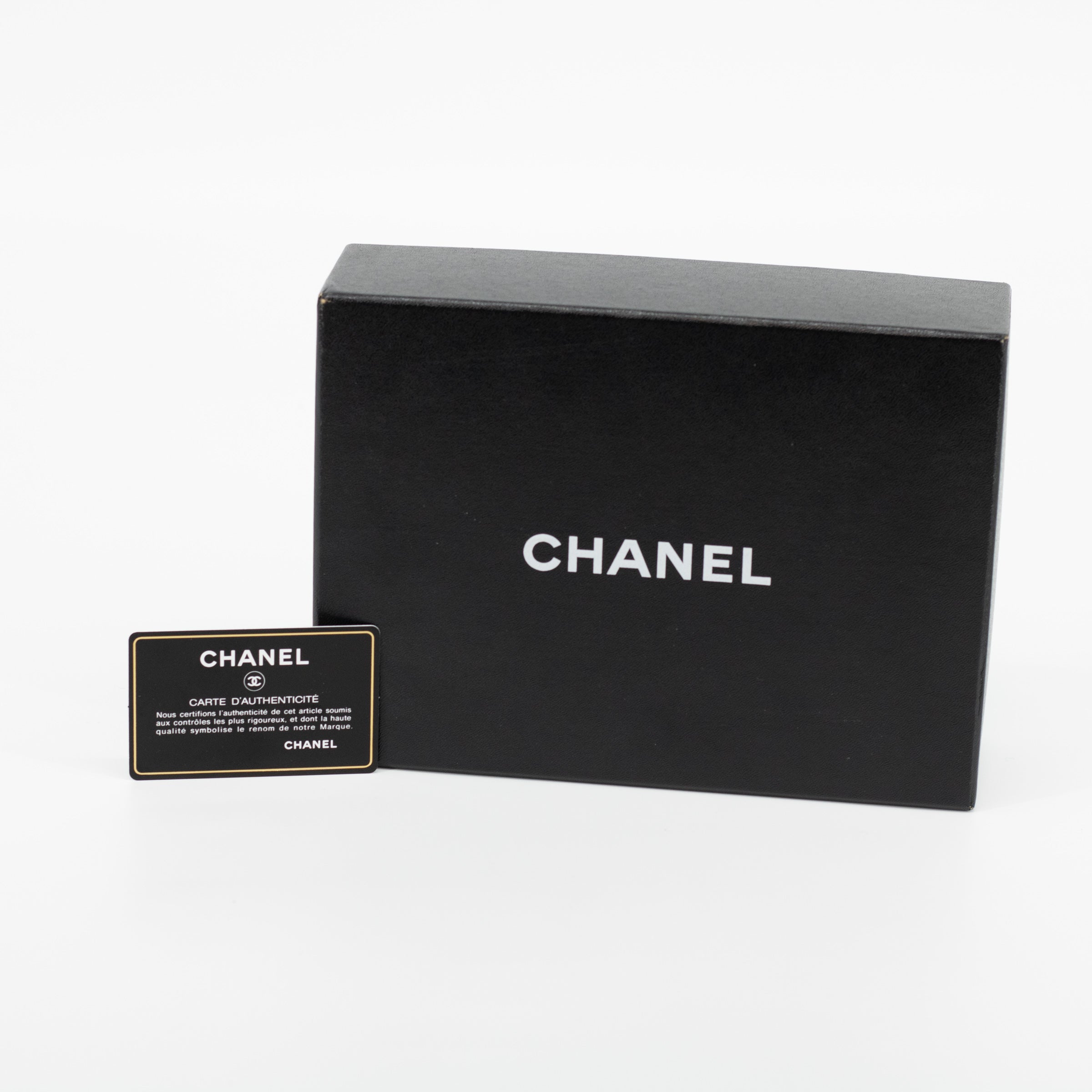 Chanel Black Cambon Line Long Zip Wallet 