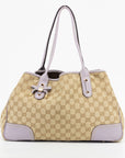 Gucci GG Canvas Princy Lilac Tote Bag 