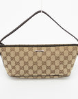 Gucci GG Canvas Brown Boat Pochette 