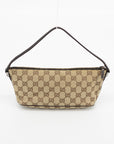 Gucci GG Canvas Brown Boat Pochette 