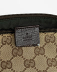 Gucci GG Canvas Brown Boat Pochette 