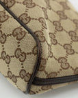 Gucci GG Canvas Brown Boat Pochette 