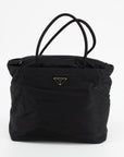 Prada Black Tessuto Nylon Tote Bag 