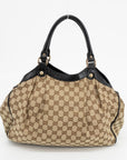 Gucci GG Canvas Brown Sookie Tote Bag 