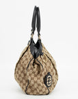 Gucci GG Canvas Brown Sookie Tote Bag 