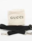 Gucci Black Canvas x Leather Briefcase Bag 