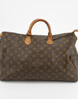 Louis Vuitton Monogram Speedy 40 Brown Handbag 