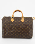 Louis Vuitton Monogram Canvas Speedy 35 Boston Handbag 