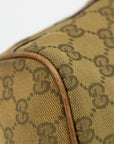 Gucci GG Canvas Brown w/ Brown Trim Boat Pochette 