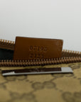 Gucci GG Canvas Brown w/ Brown Trim Boat Pochette 