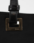 Prada Black Nylon Tessuto Triangle Shoulder Bag 