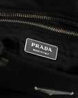 Prada Black Nylon Tessuto Triangle Shoulder Bag 