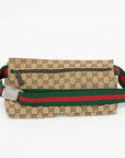 Gucci GG Canvas Sherry Brown Bum Bag 