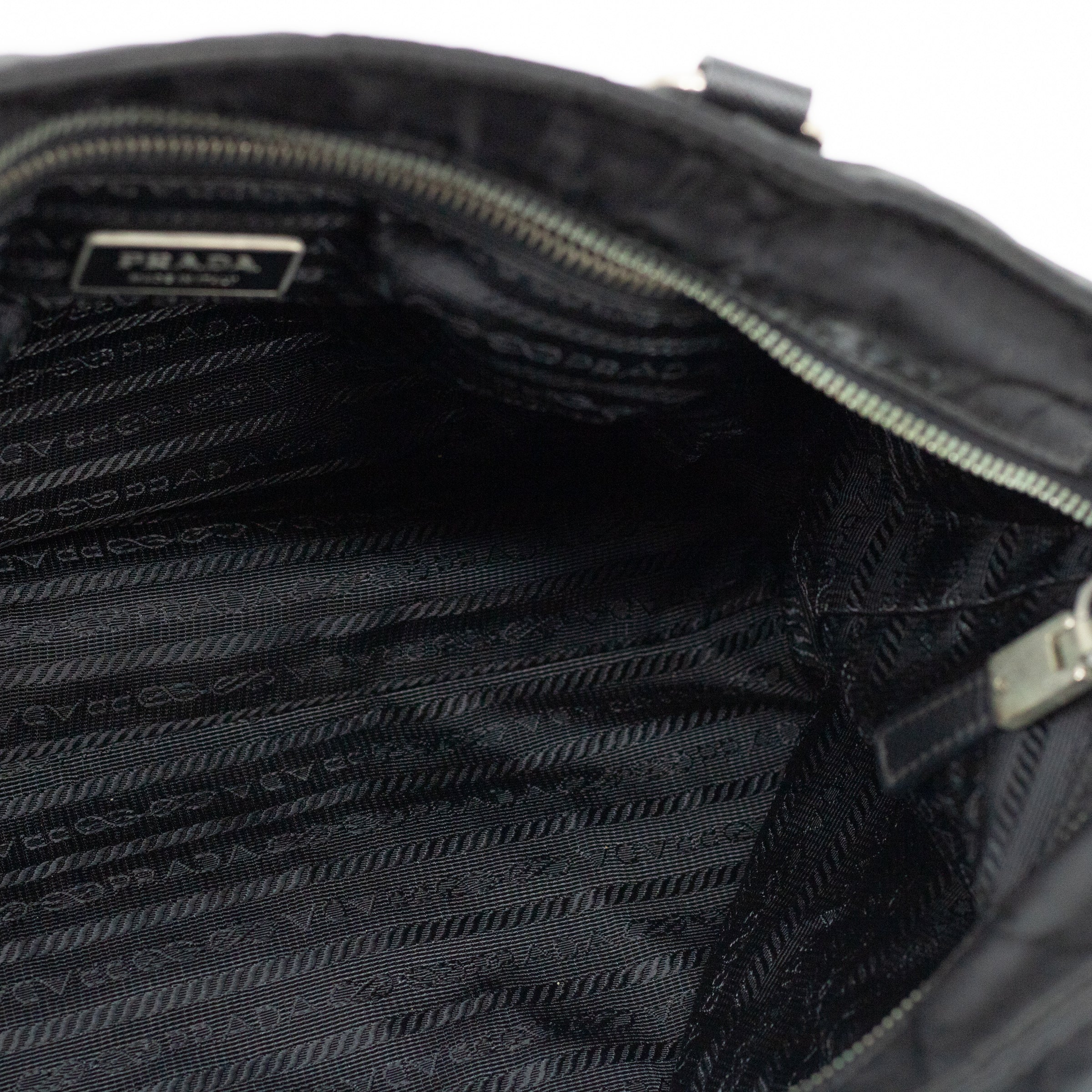 Prada Black Nylon Tessuto Shoulder Bag 