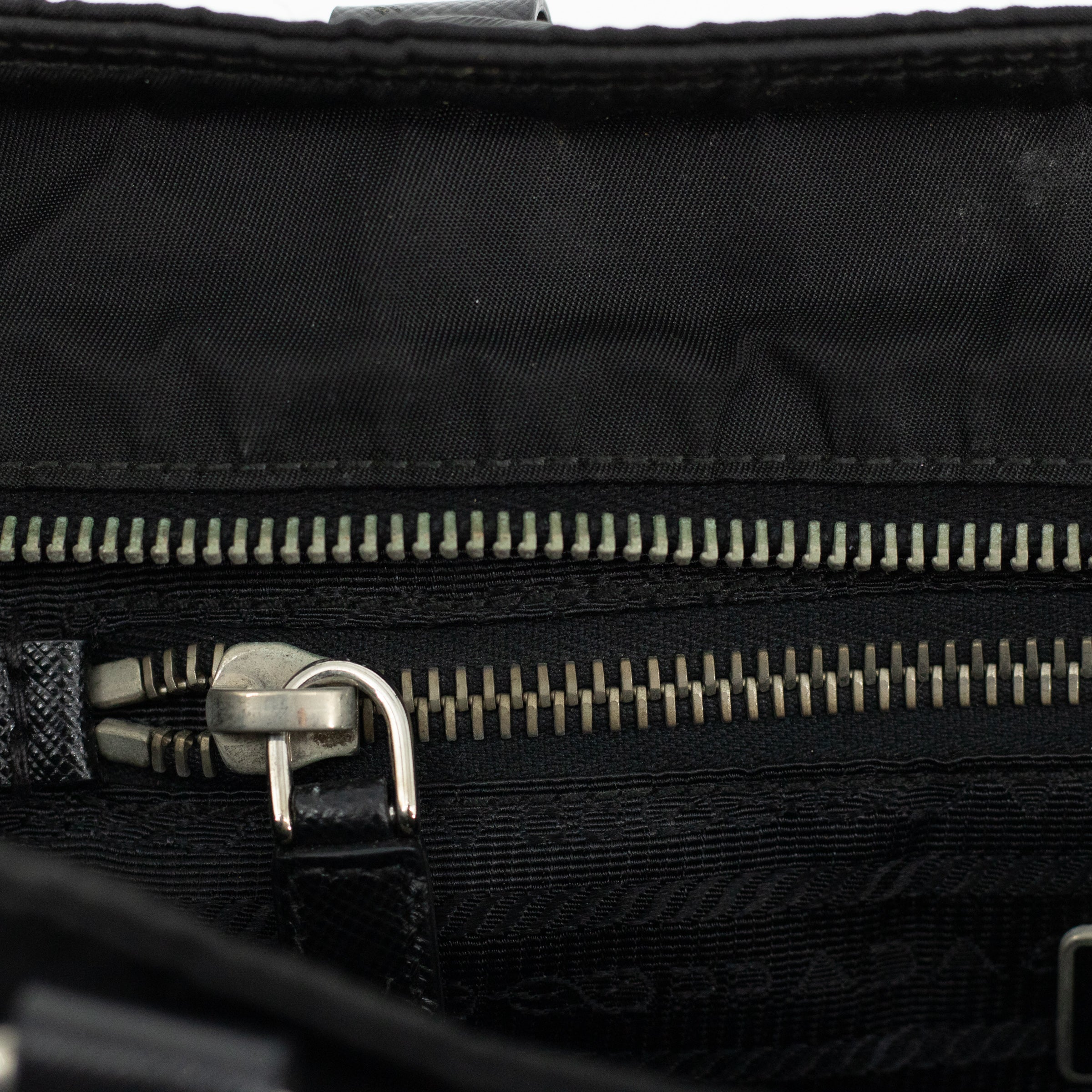 Prada Black Nylon Tessuto Shoulder Bag 