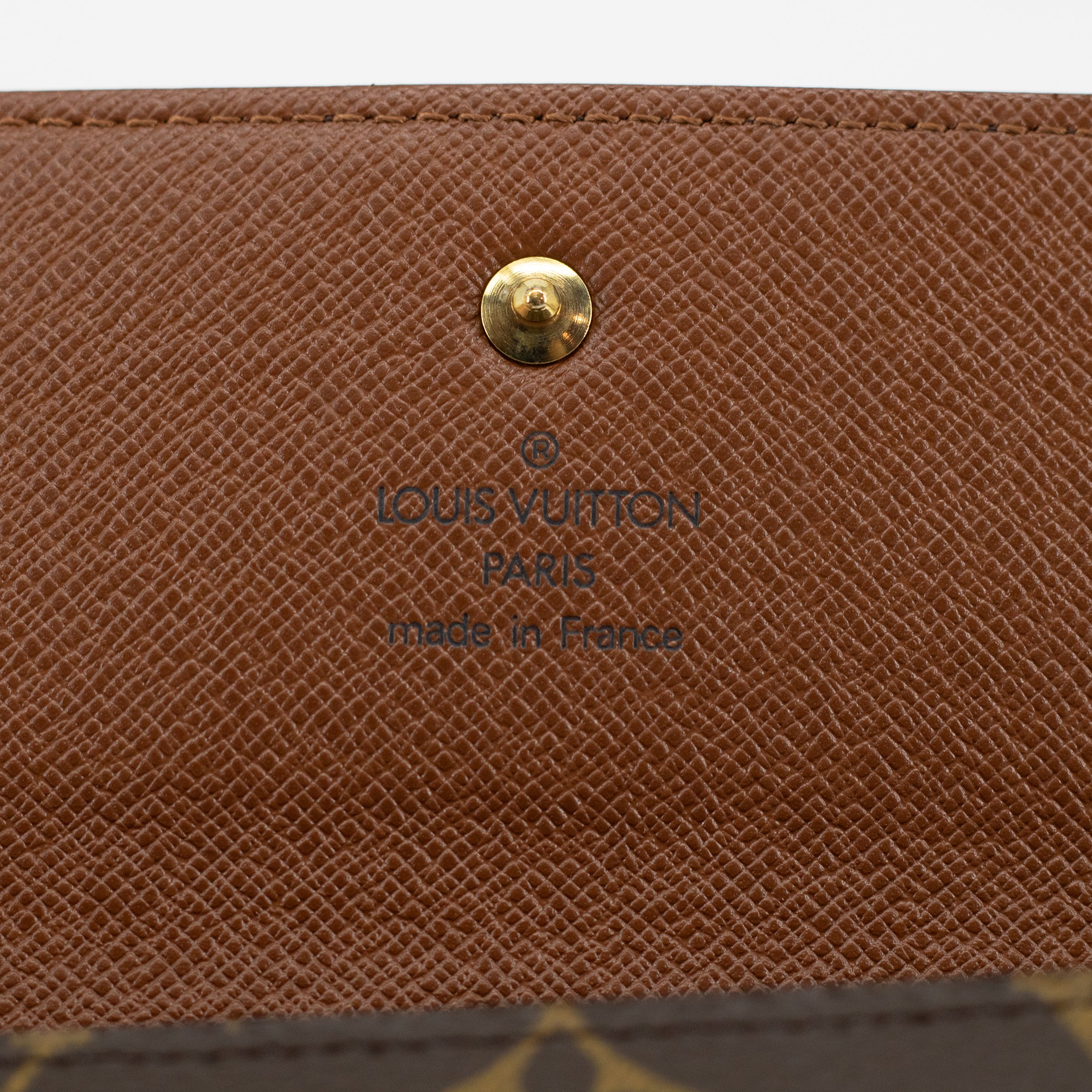 Louis Vuitton Monogram Brown Porte Tresor International Wallet TH0054 