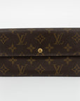 Louis Vuitton Monogram Brown Canvas Porte Tresor International Long Wallet  